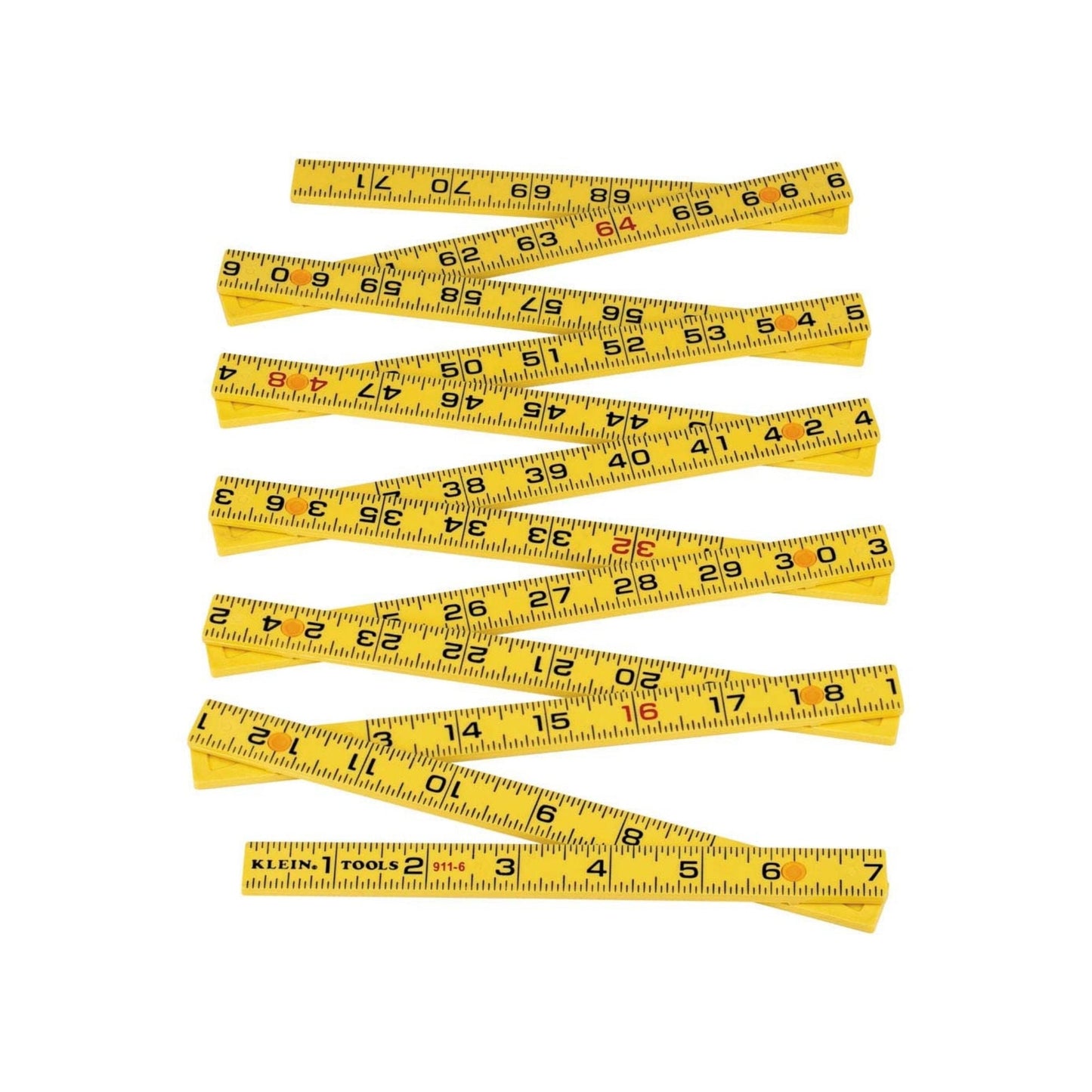 Klein Tools Fiberglass Folding Rule, Outside Reading_Expanded