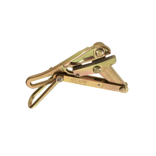 Gold-colored toggle bolt on a white background