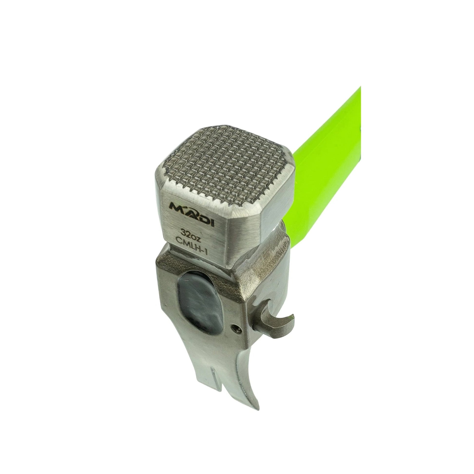MADI - Claw Milled Lineman Hammer Hammer Face View
