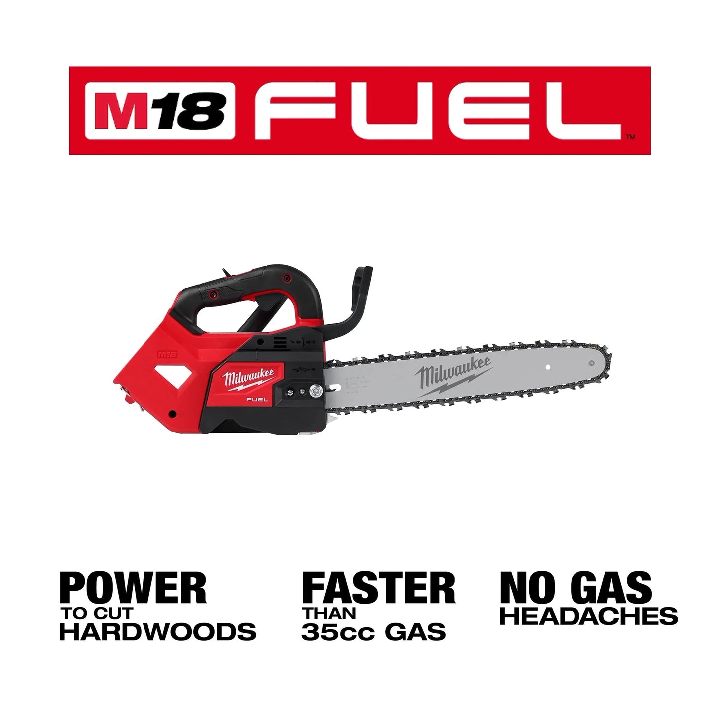 Milwaukee - M18 FUEL™ 14 in Top Handle Chainsaw (Tool-Only) Product Highlights