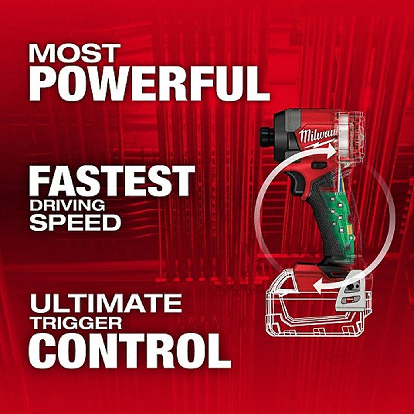 Milwaukee - M18 FUEL™ 1/4 in Hex Impact Driver (Tool-Only) Product Highlights