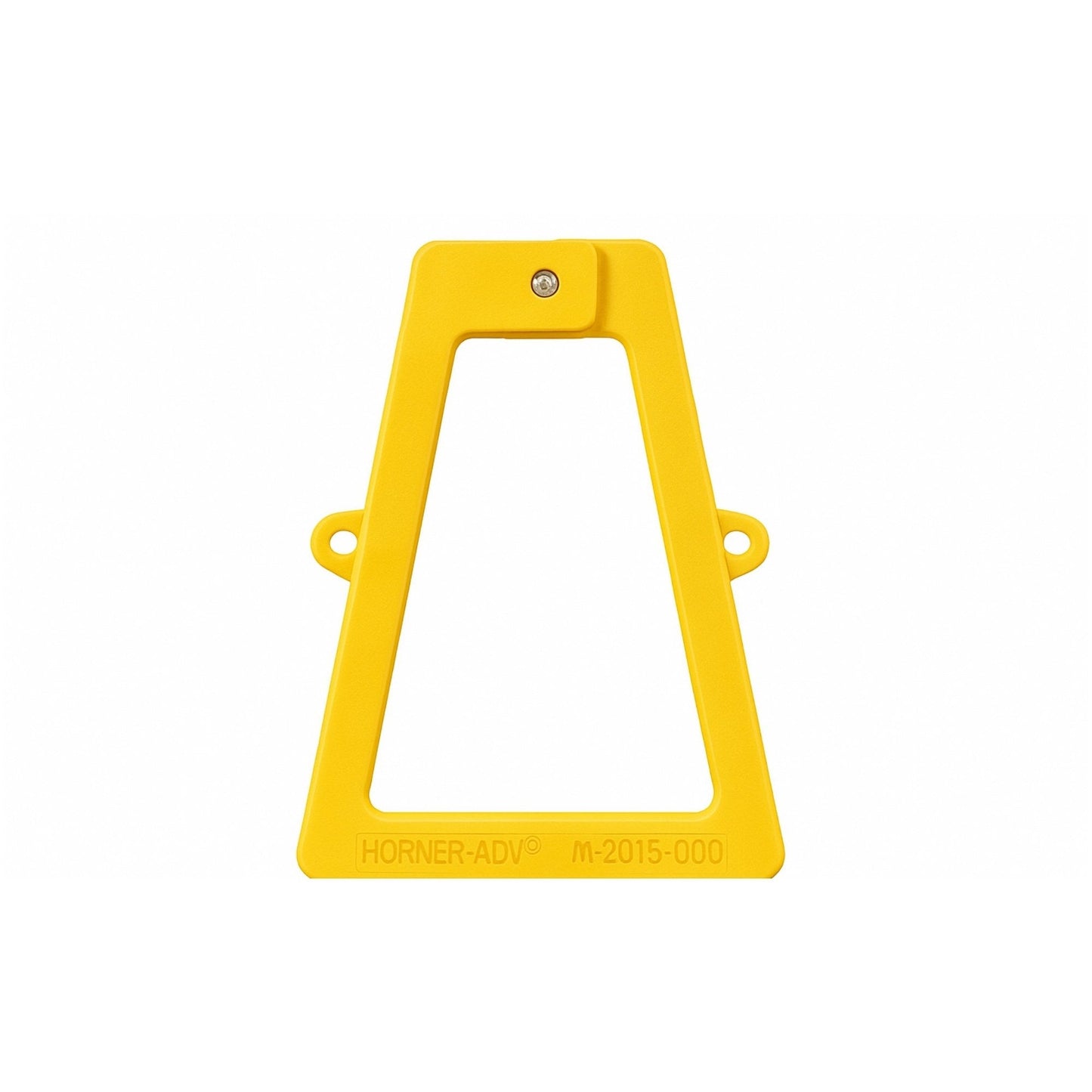 Yellow plate frame on a white background